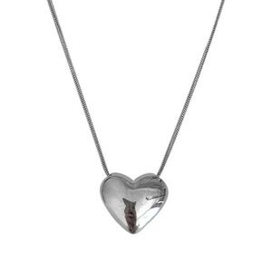 Silver Heart Pendant Necklace